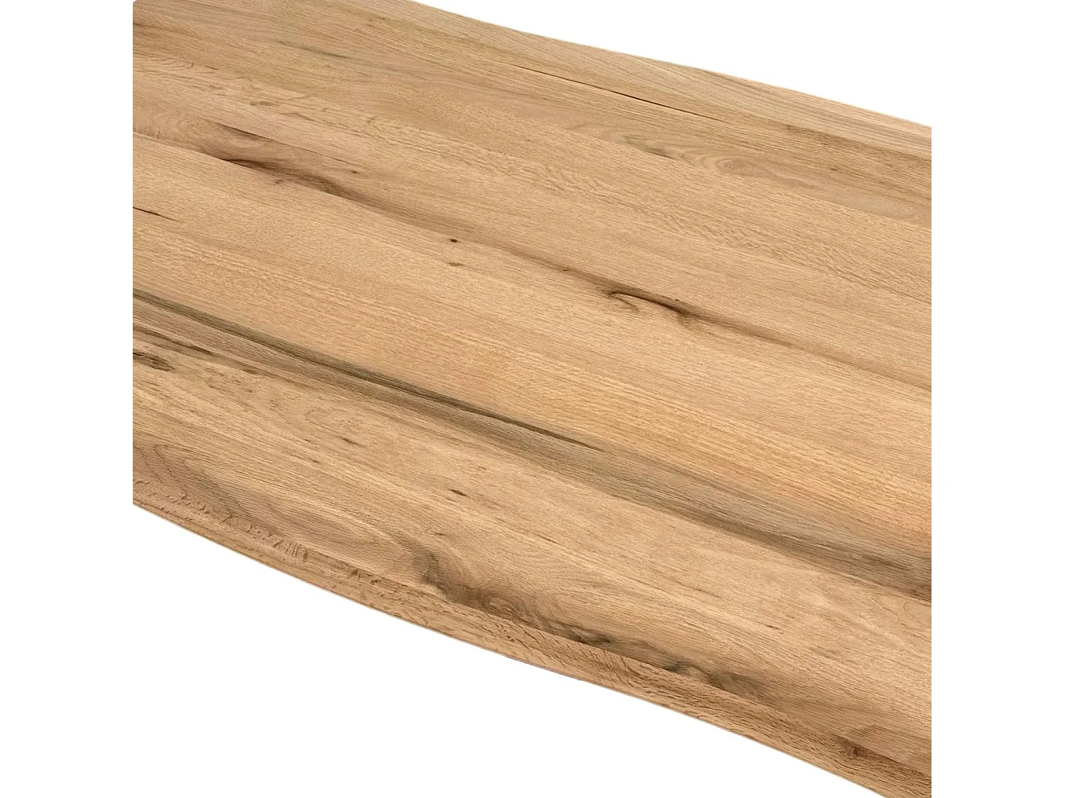 Table basse design en chêne blanc avec bords naturels PALERME