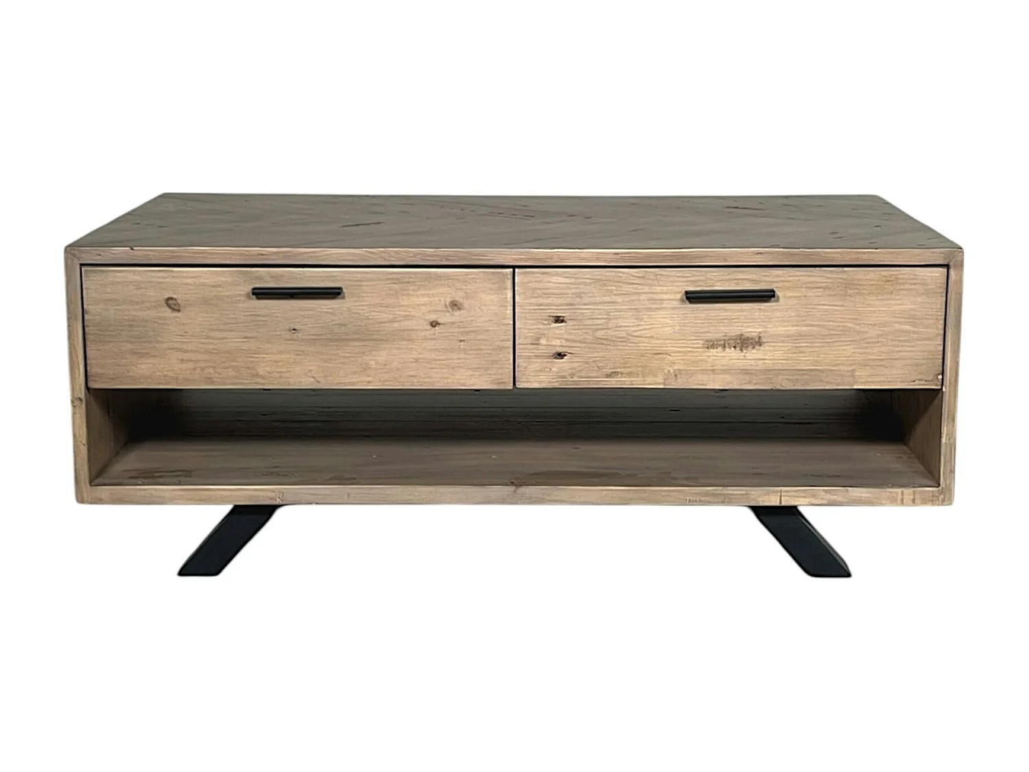 Table basse contemporaine bois recyclé VITTORIA