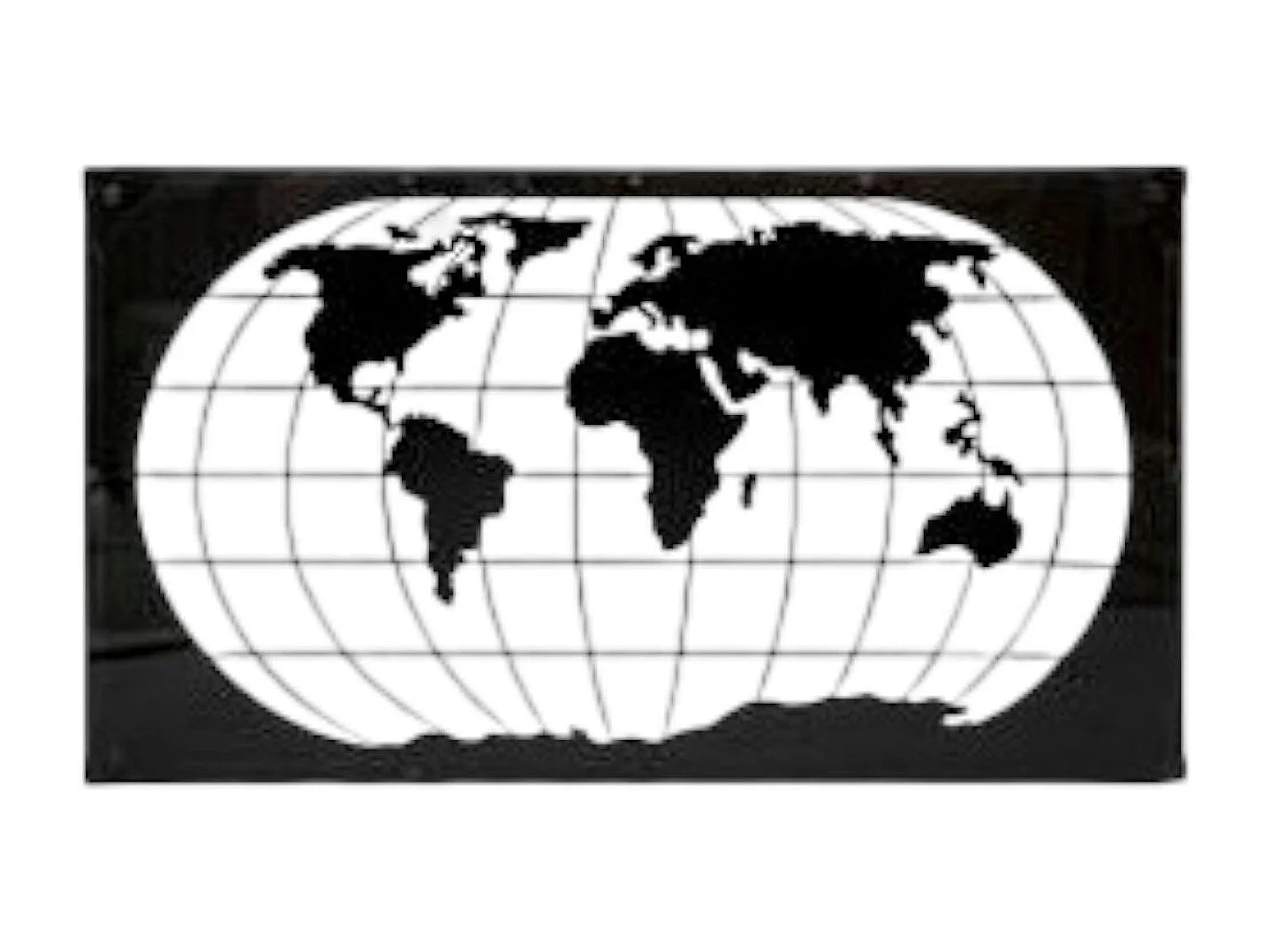 Table basse Mappemonde plateau verre