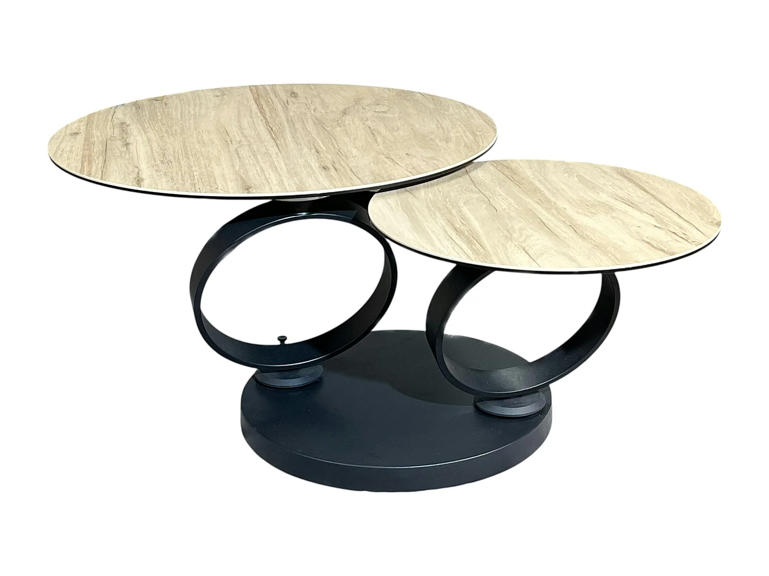 Table basse pivotante en céramique effet bois LOMBARDIE