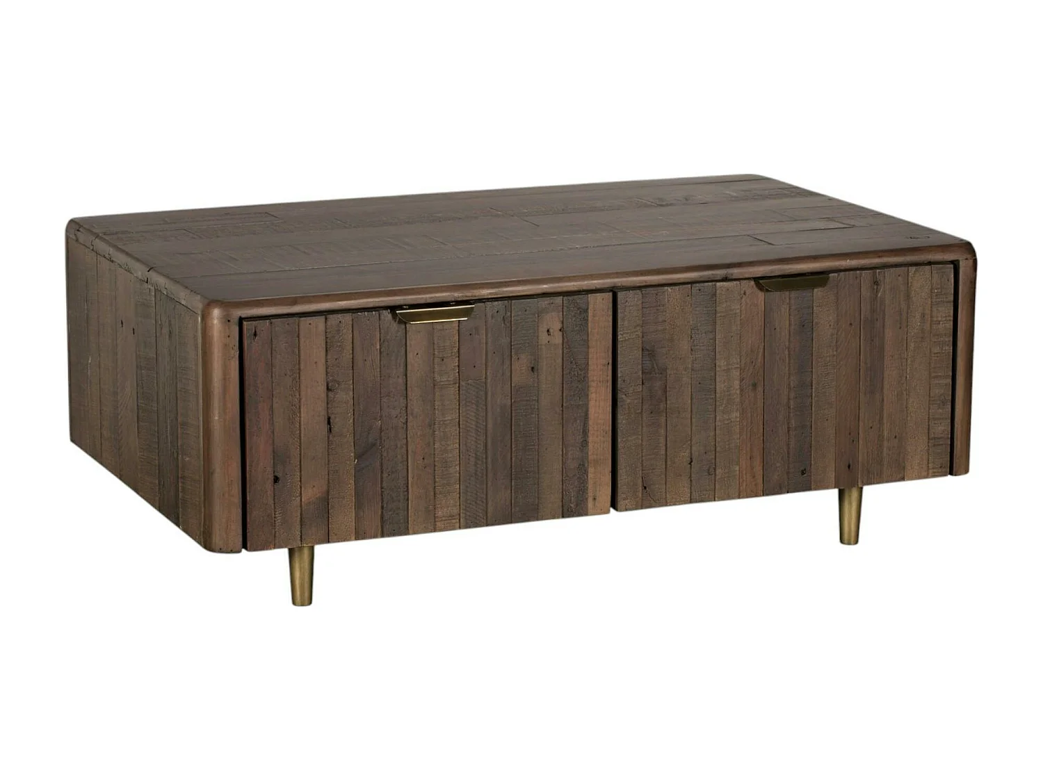 Table basse bois recyclé brun QUEENSTOWN