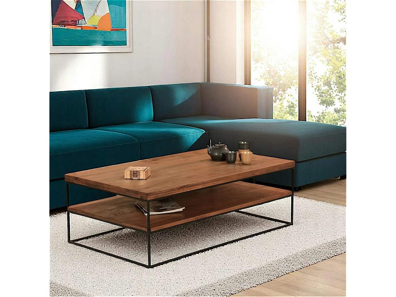 Table basse rectangulaire OKA