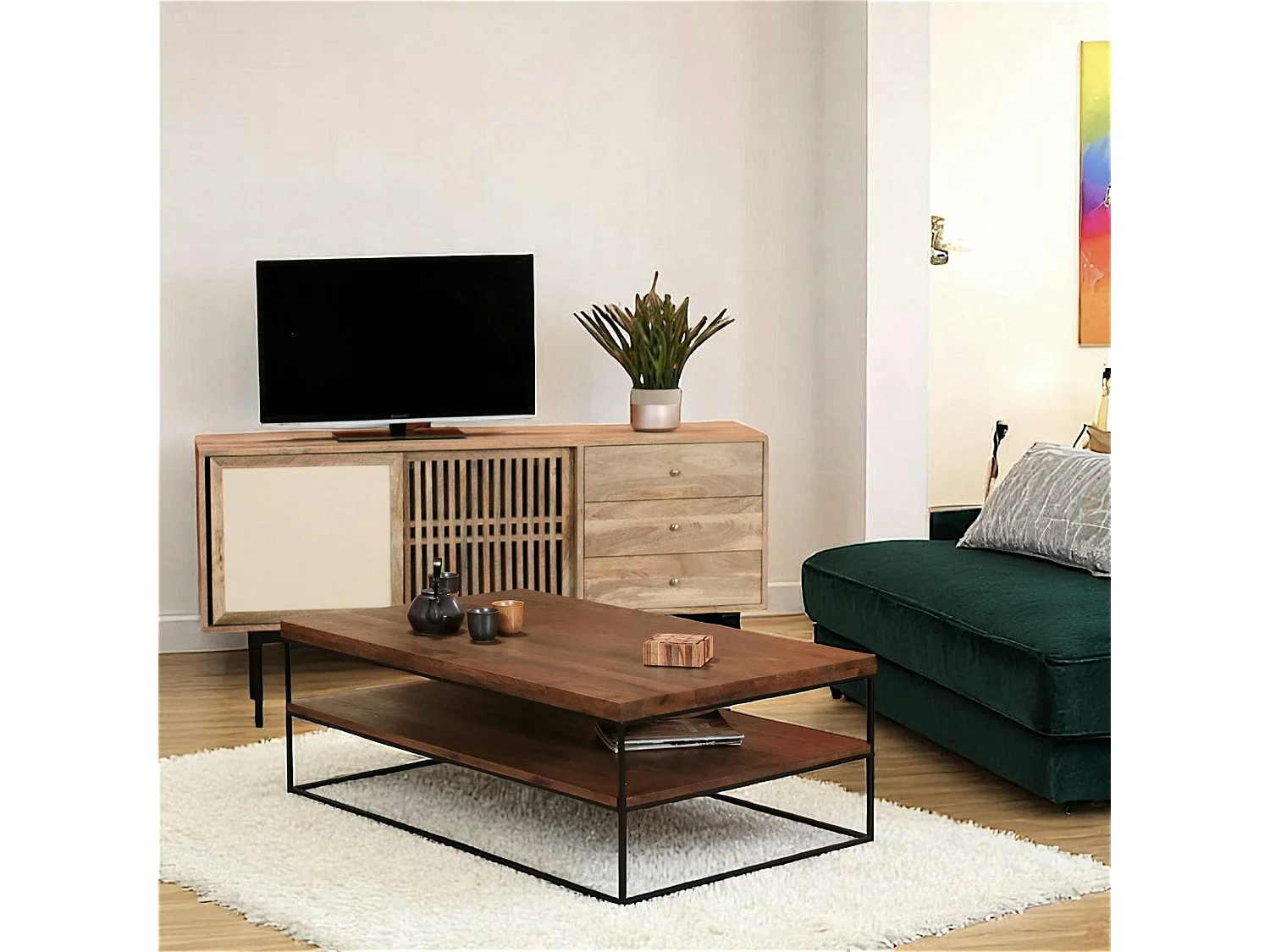 Table basse rectangulaire OKA