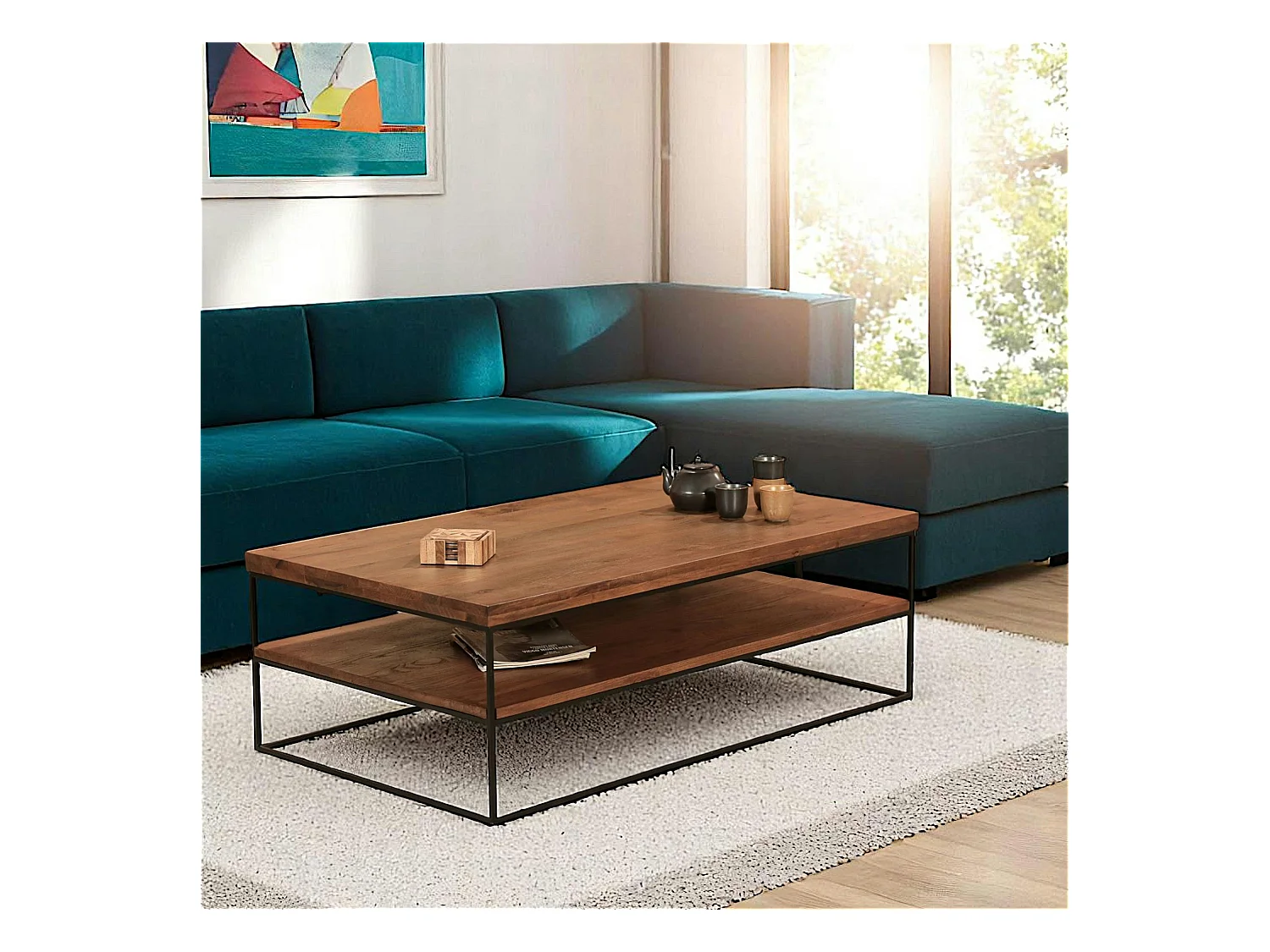 Table basse rectangulaire OKA