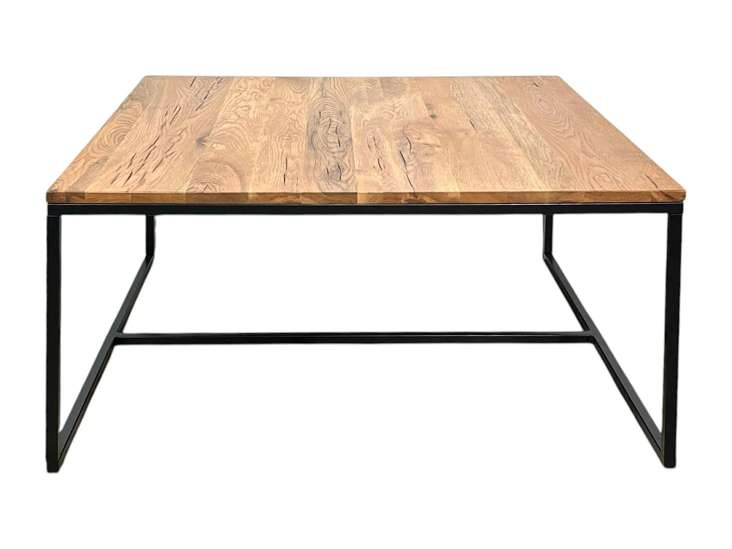 Table basse carrée en chêne massif huilé 100 X 100 PALERME