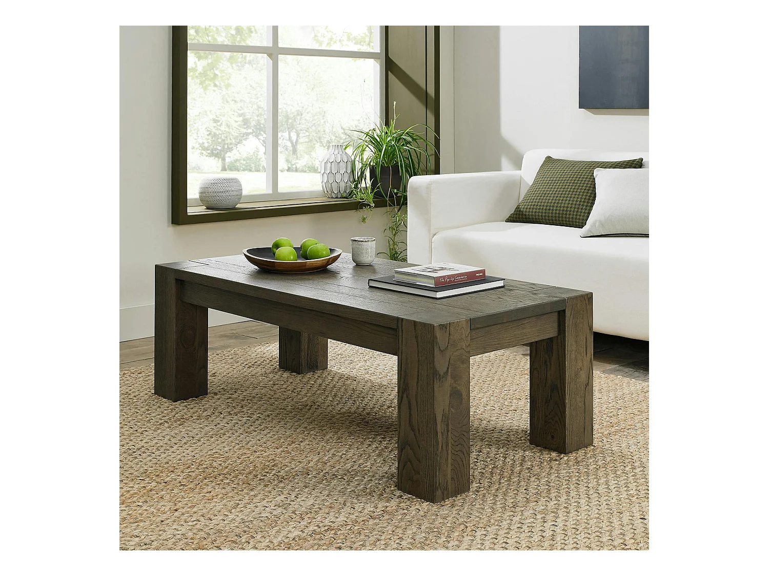 Table basse en bois de chêne fumé ALLEN