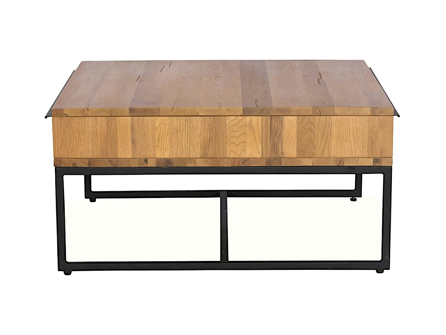 Table basse carrée 2 tiroirs VOLGA