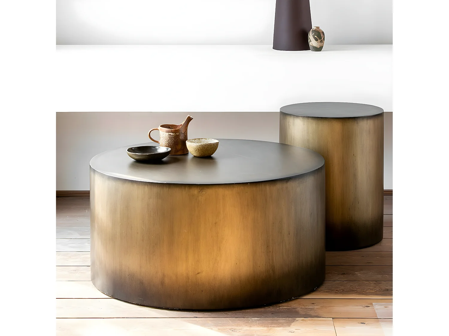 Table basse ronde bois de manguier FENI