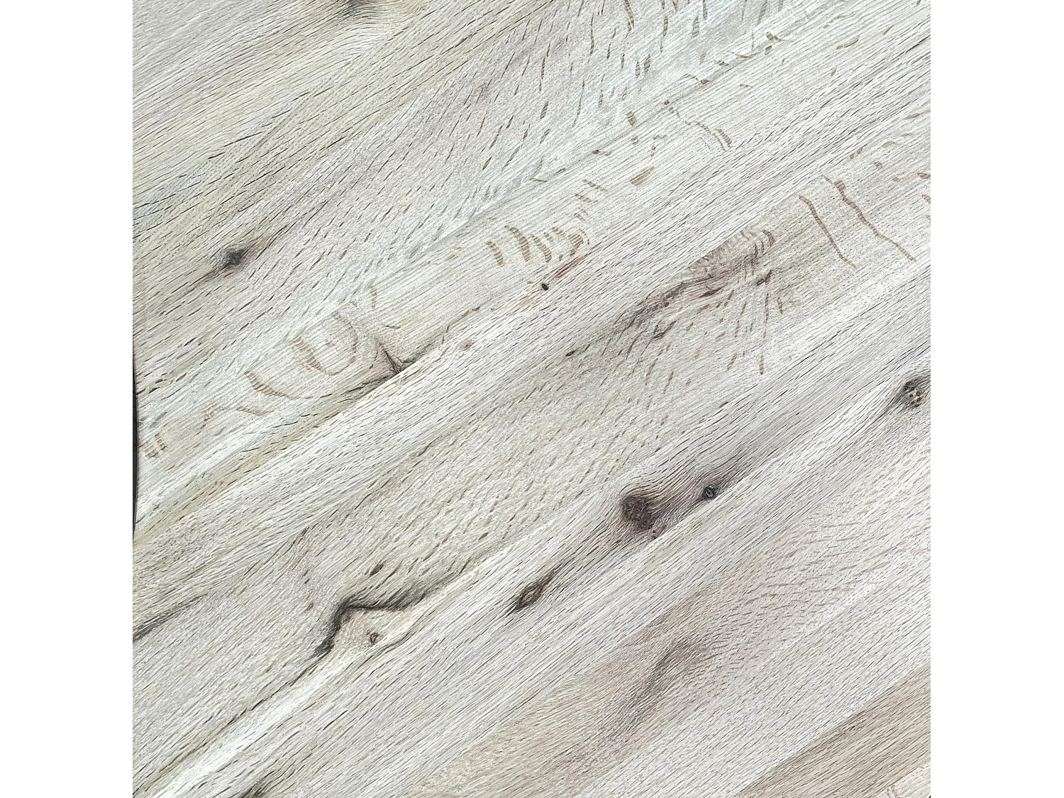 Table basse ronde diamètre 90 cm en chêne blanc PALERME