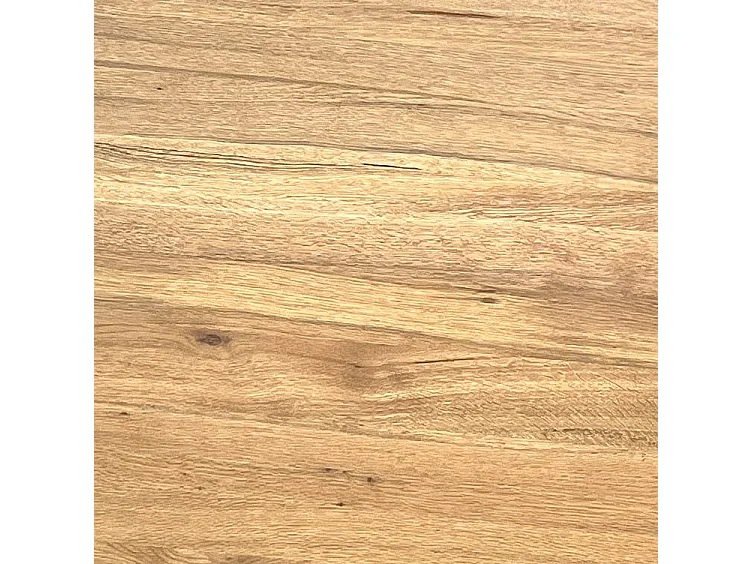 Table basse ronde diamètre 90 cm en chêne huilé PALERME