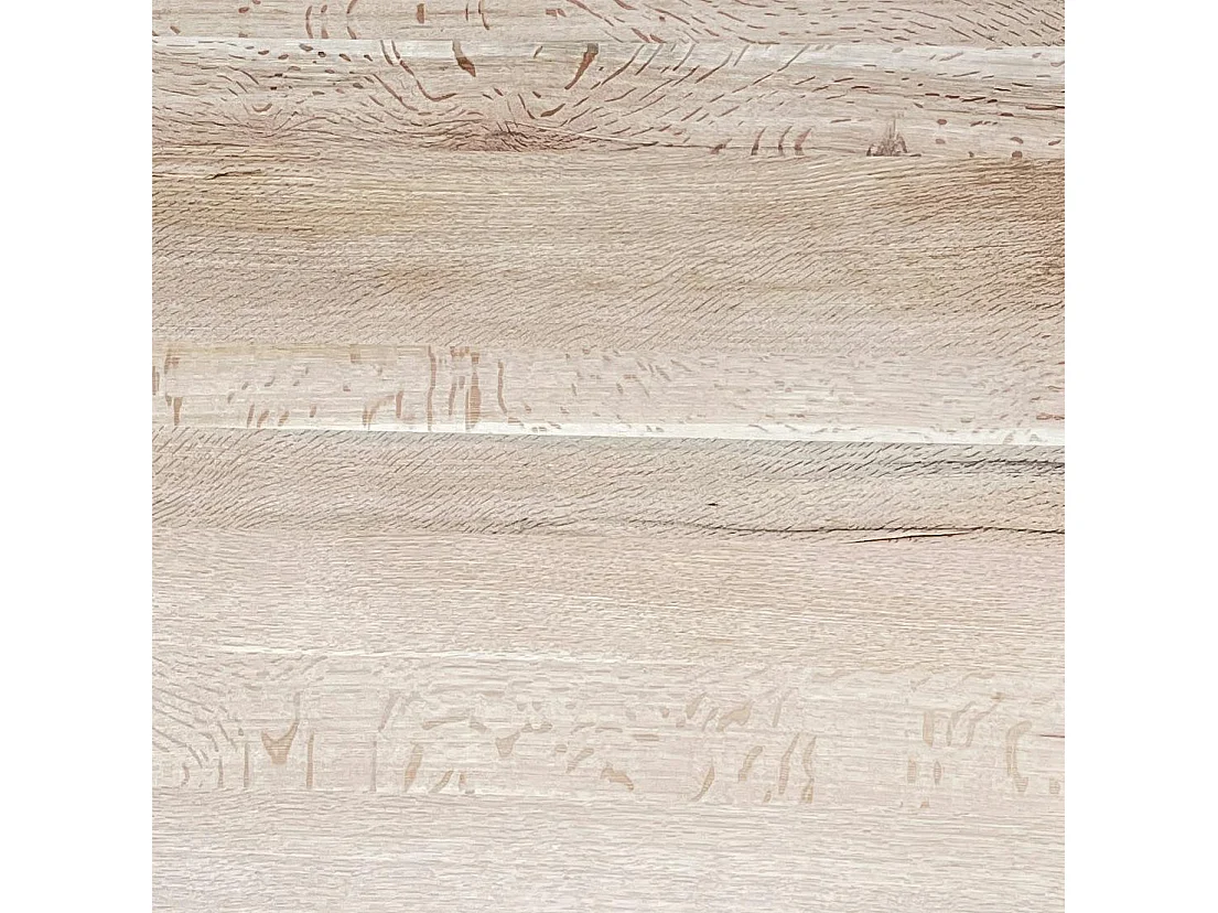 Table basse carrée en chêne massif blanc 100 X 100 PALERME