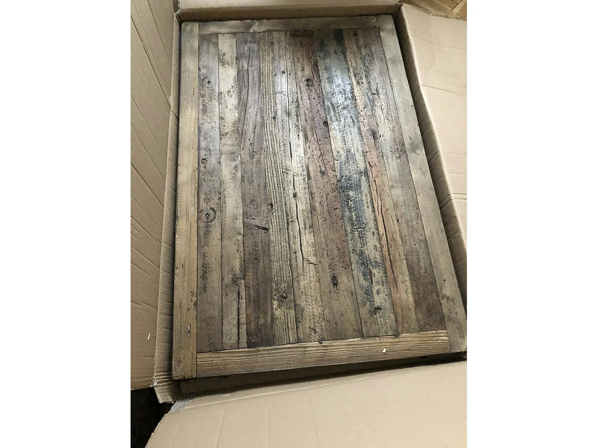 Table basse industrielle roulettes LANDAISE