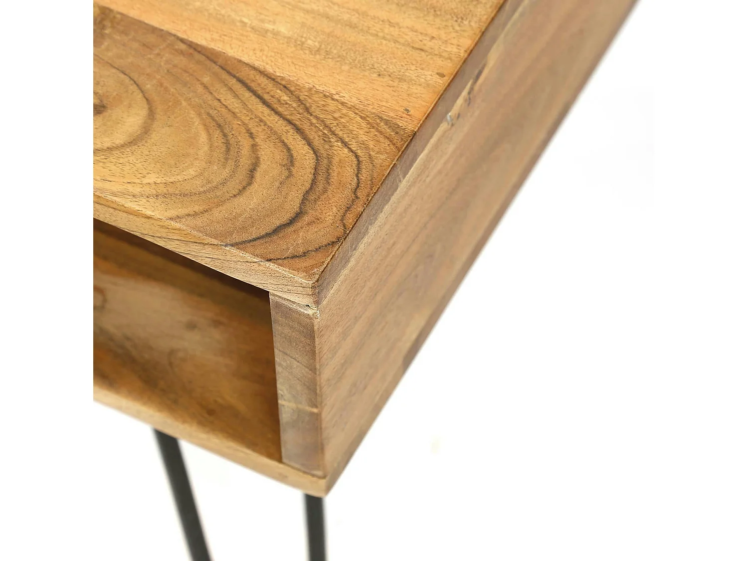 Table basse scandinave bois massif 100 cm MELBOURNE