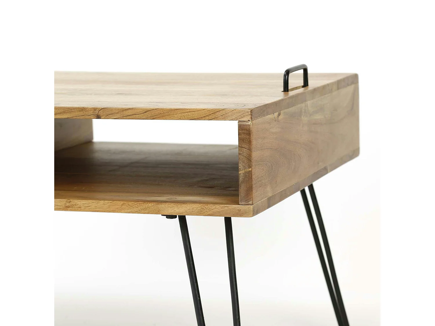 Table basse scandinave bois massif 100 cm MELBOURNE