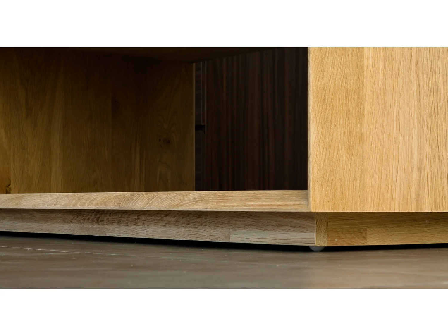 Table basse en Chêne massif naturel double plateaux 120x70x40cm KUBICO