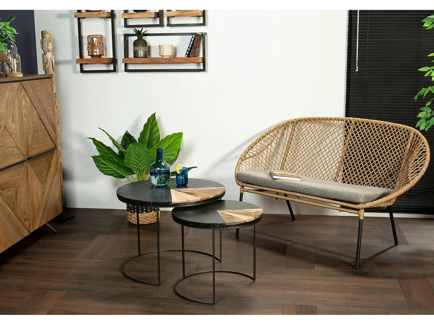 Table basse gigogne ronde DUMAI