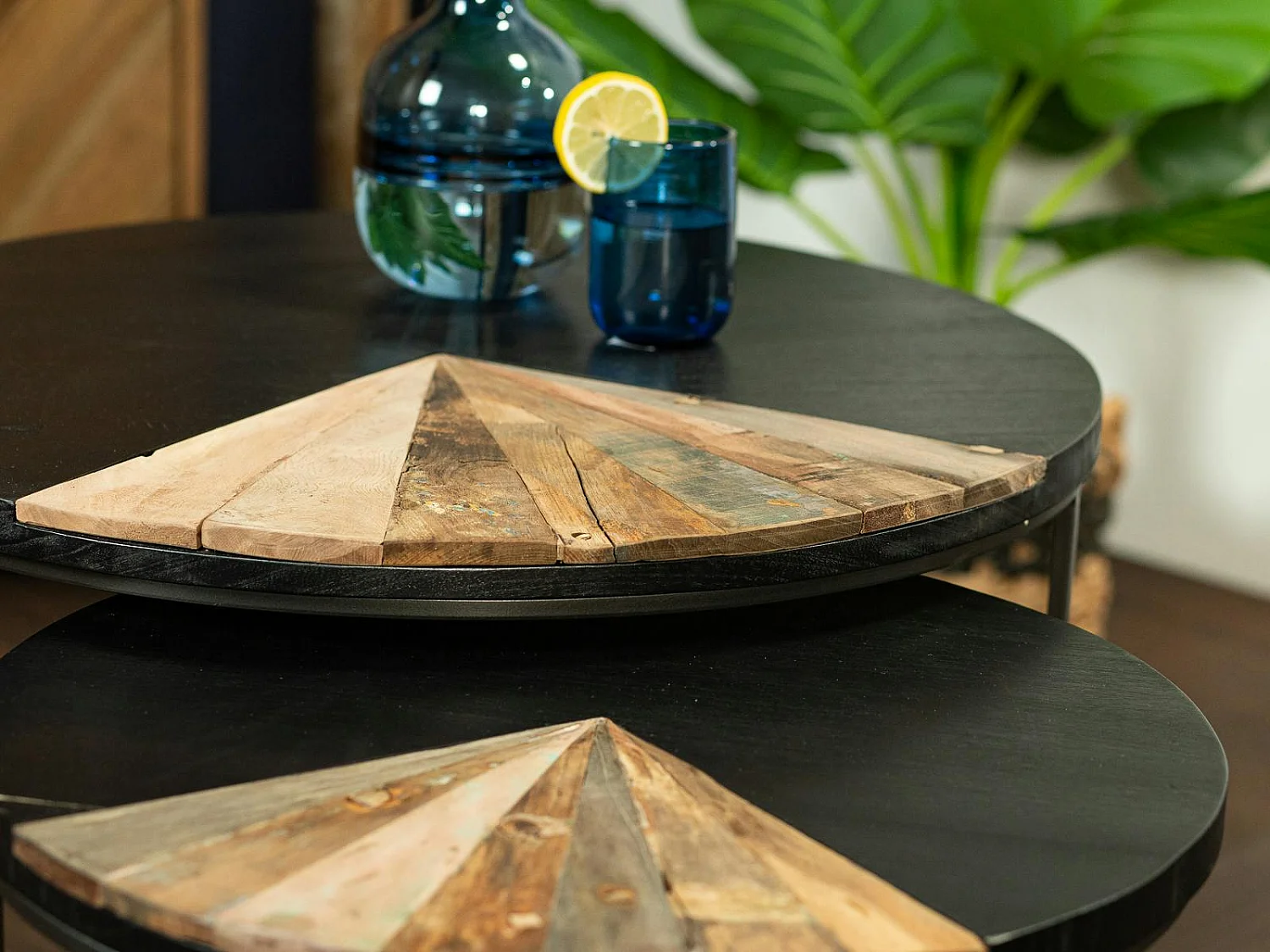 Table basse gigogne ronde DUMAI