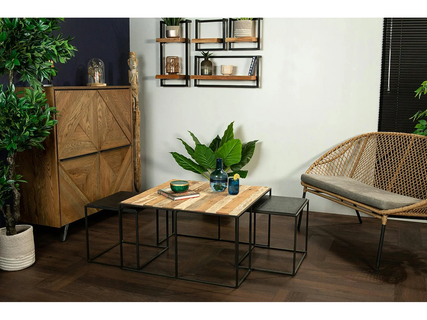 Table basse gigogne carrée DUMAI