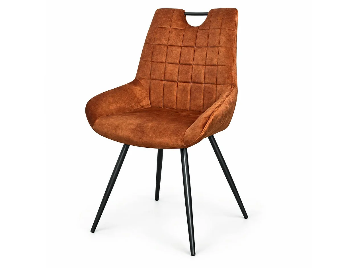 Chaise rouille avec poignée (lot de 2) MALMOE