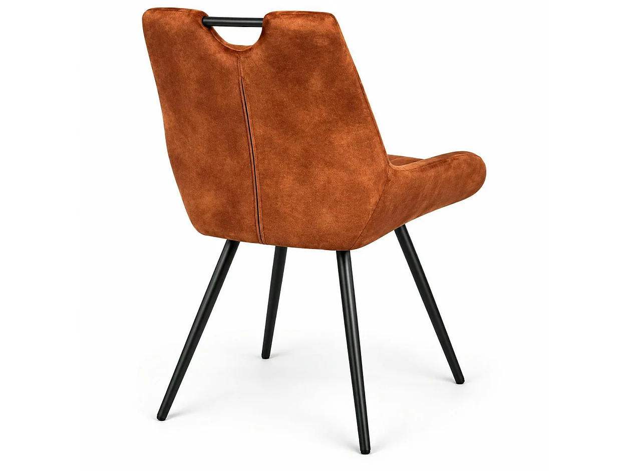 Chaise rouille avec poignée (lot de 2) MALMOE