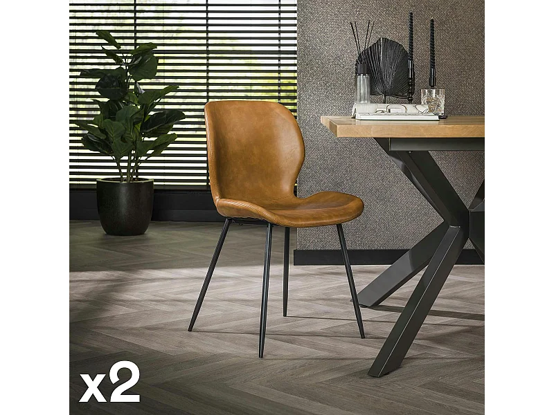 Chaise camel (lot de 2) MELBOURNE