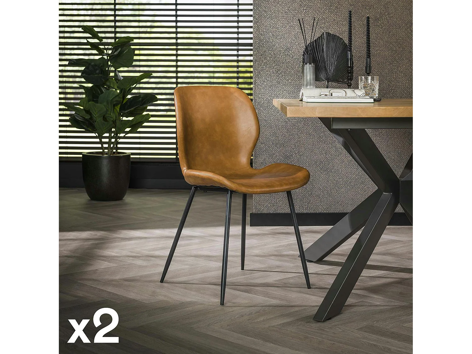 Chaise camel (lot de 2) MELBOURNE