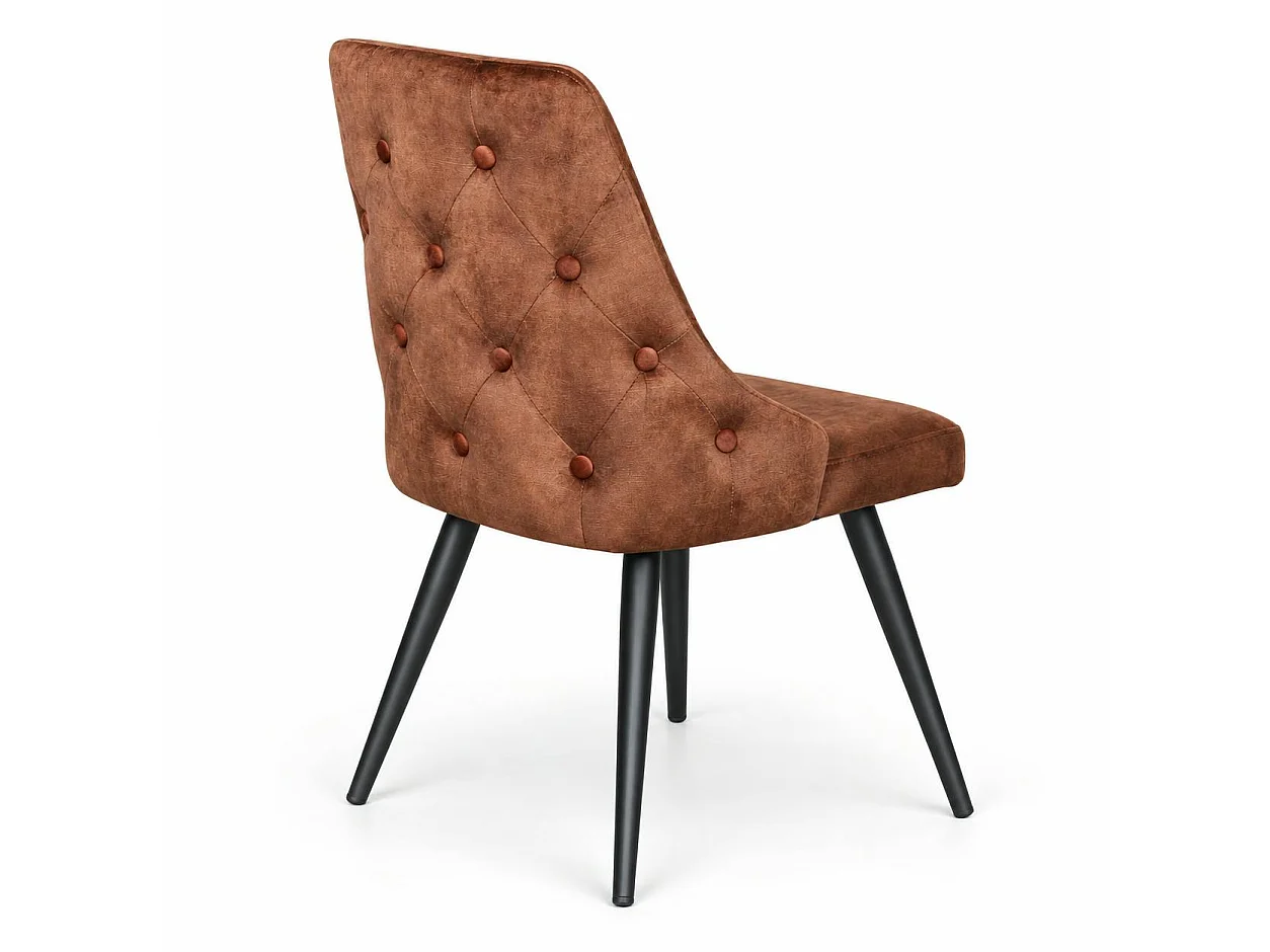 Chaise en velours havane (lot de 2) MALMOE
