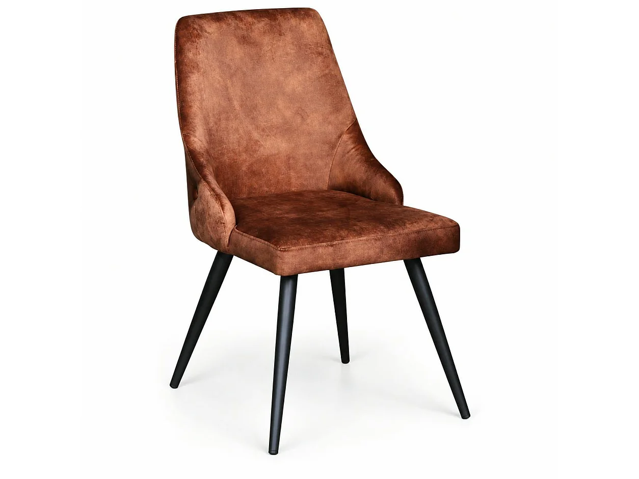 Chaise en velours havane (lot de 2) MALMOE