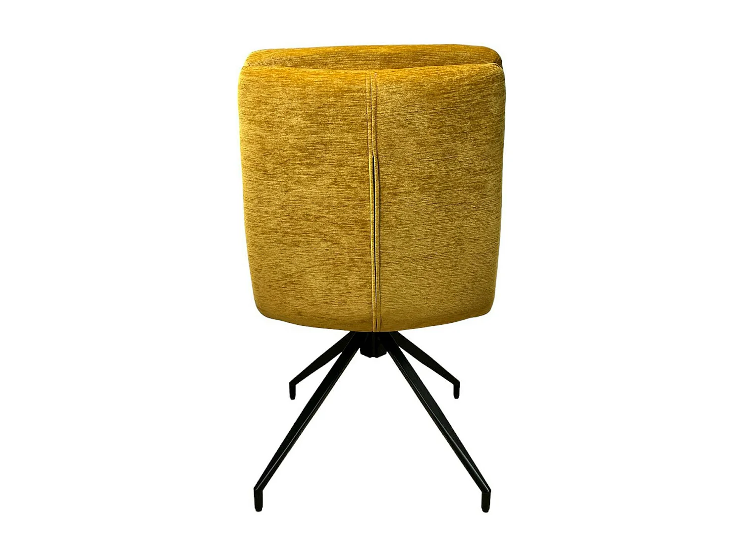 Chaise de salle à manger pivotante en velours moutarde (lot de 2) PALERME