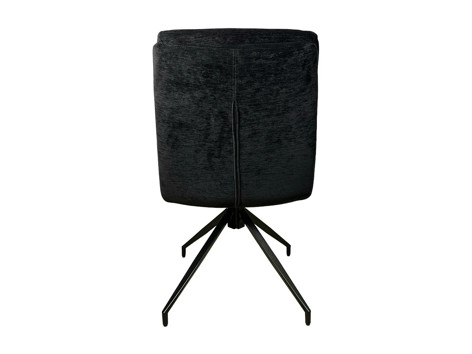 Chaise de salle à manger pivotante en velours noir (lot de 2) PALERME