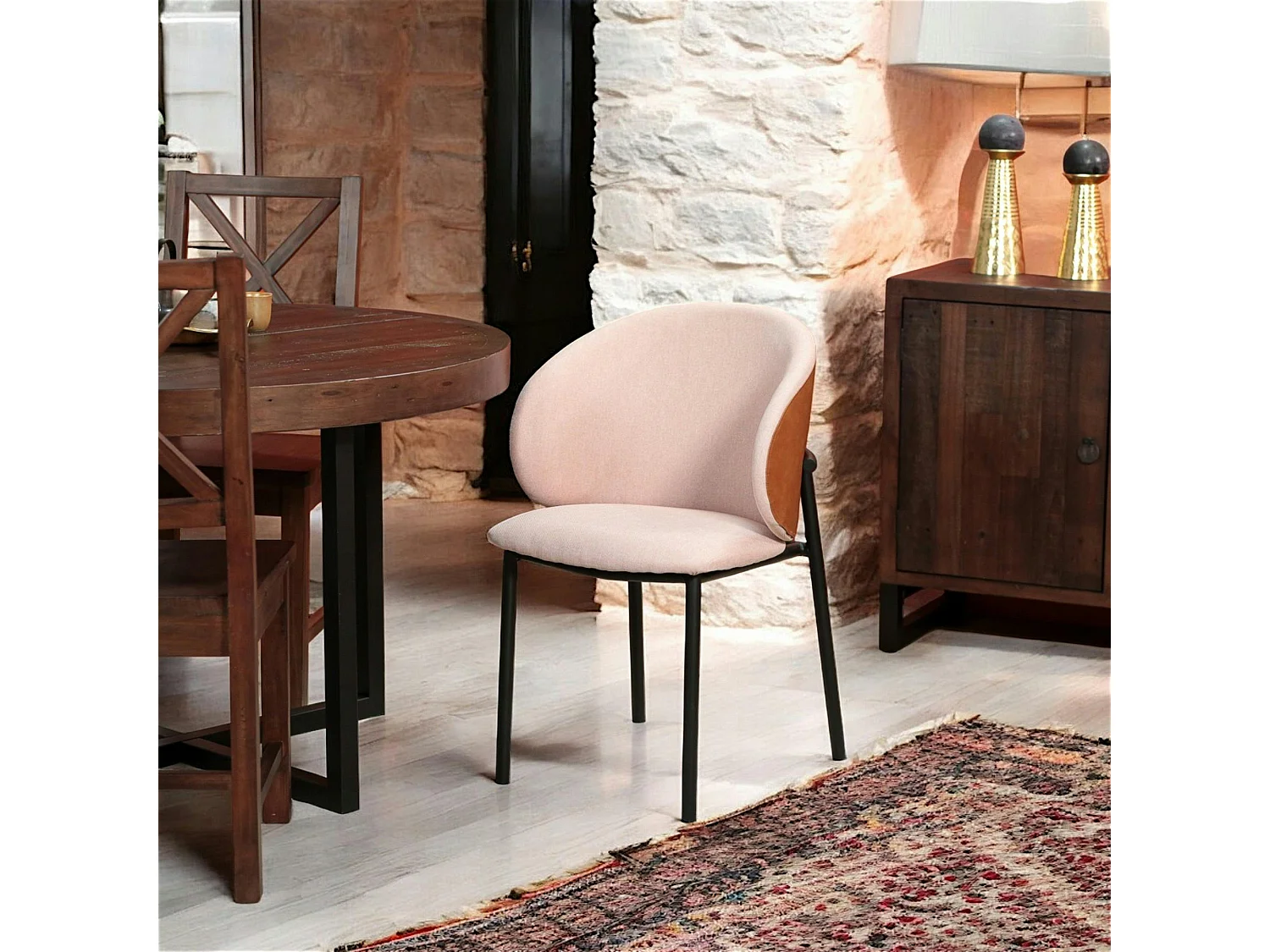 Chaise design rose (lot de 2) HAWAI