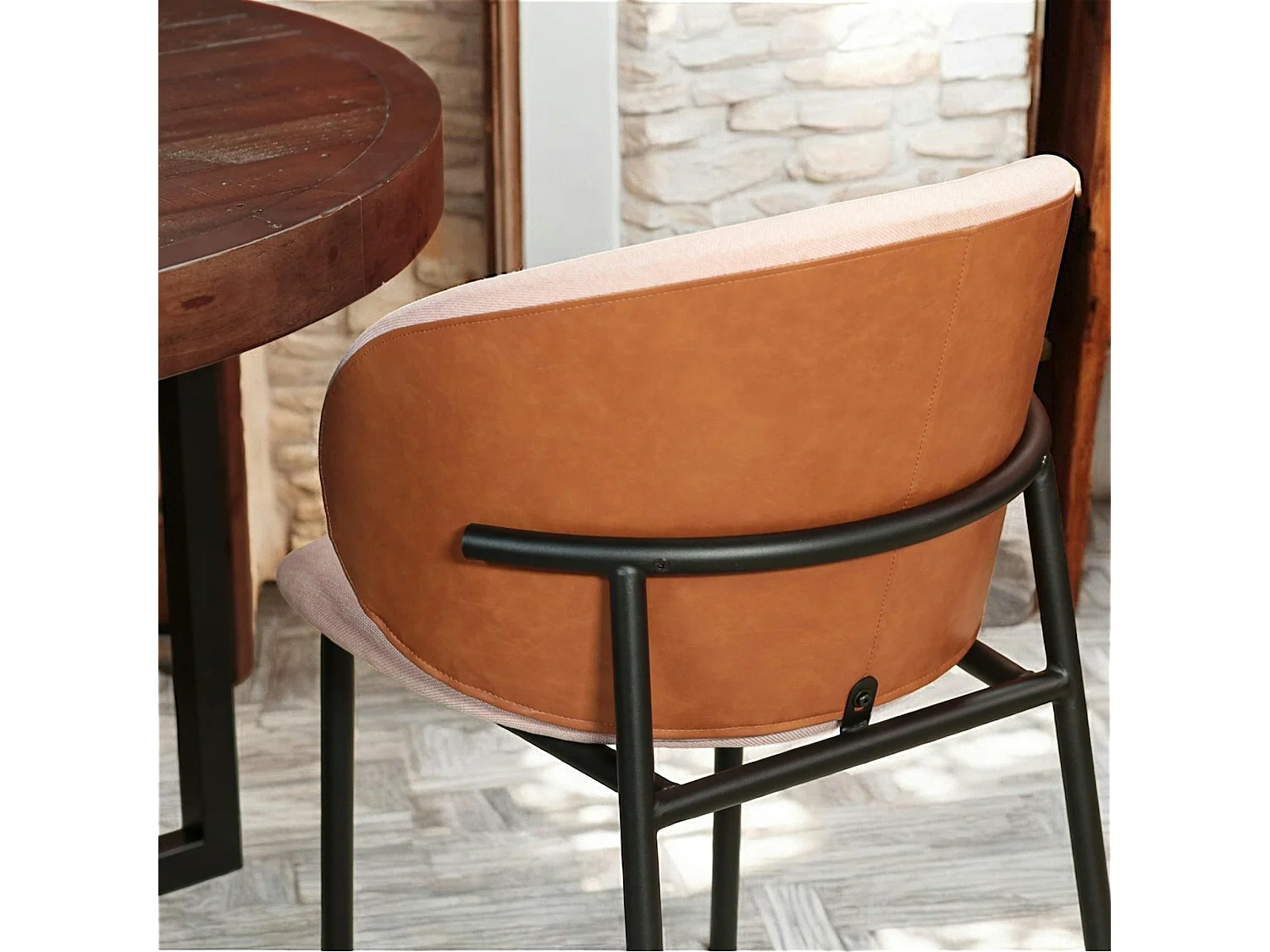 Chaise design rose (lot de 2) HAWAI