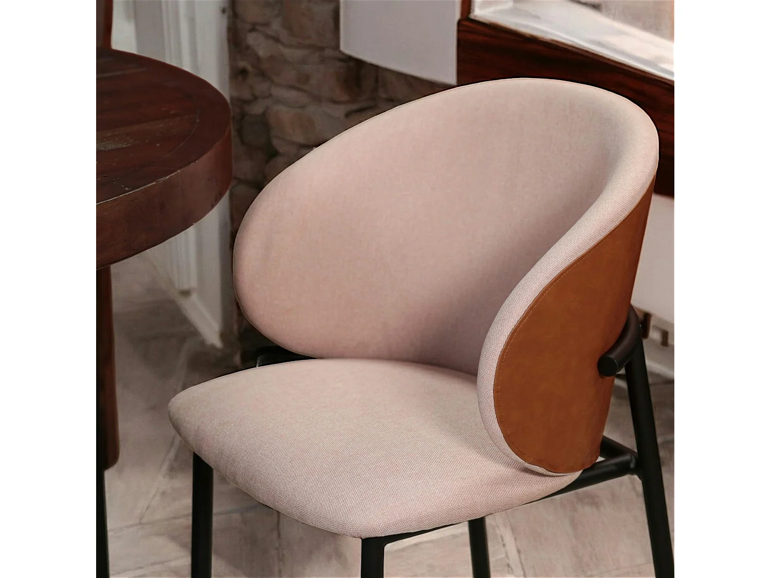 Chaise design rose (lot de 2) HAWAI