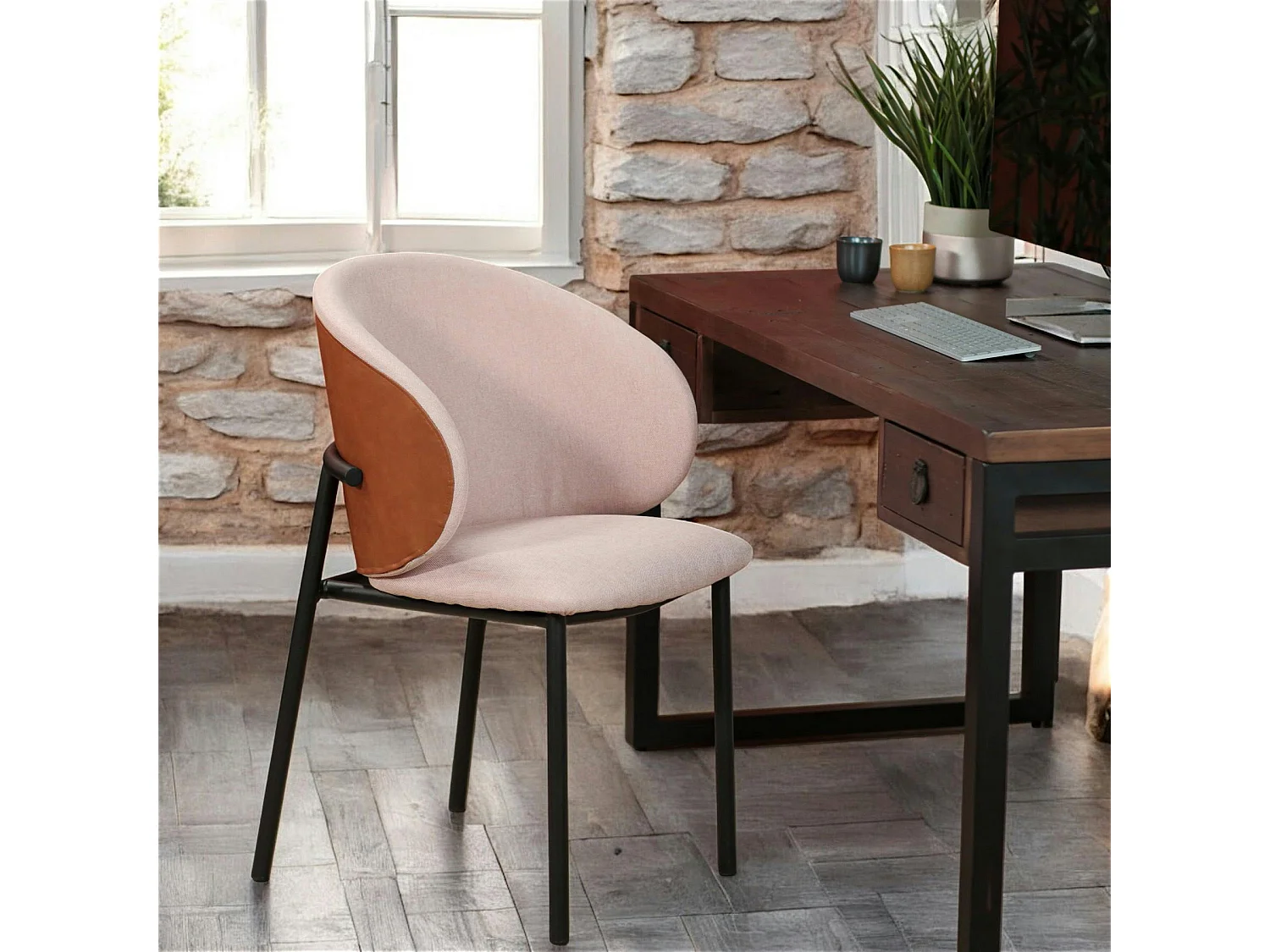 Chaise design rose (lot de 2) HAWAI