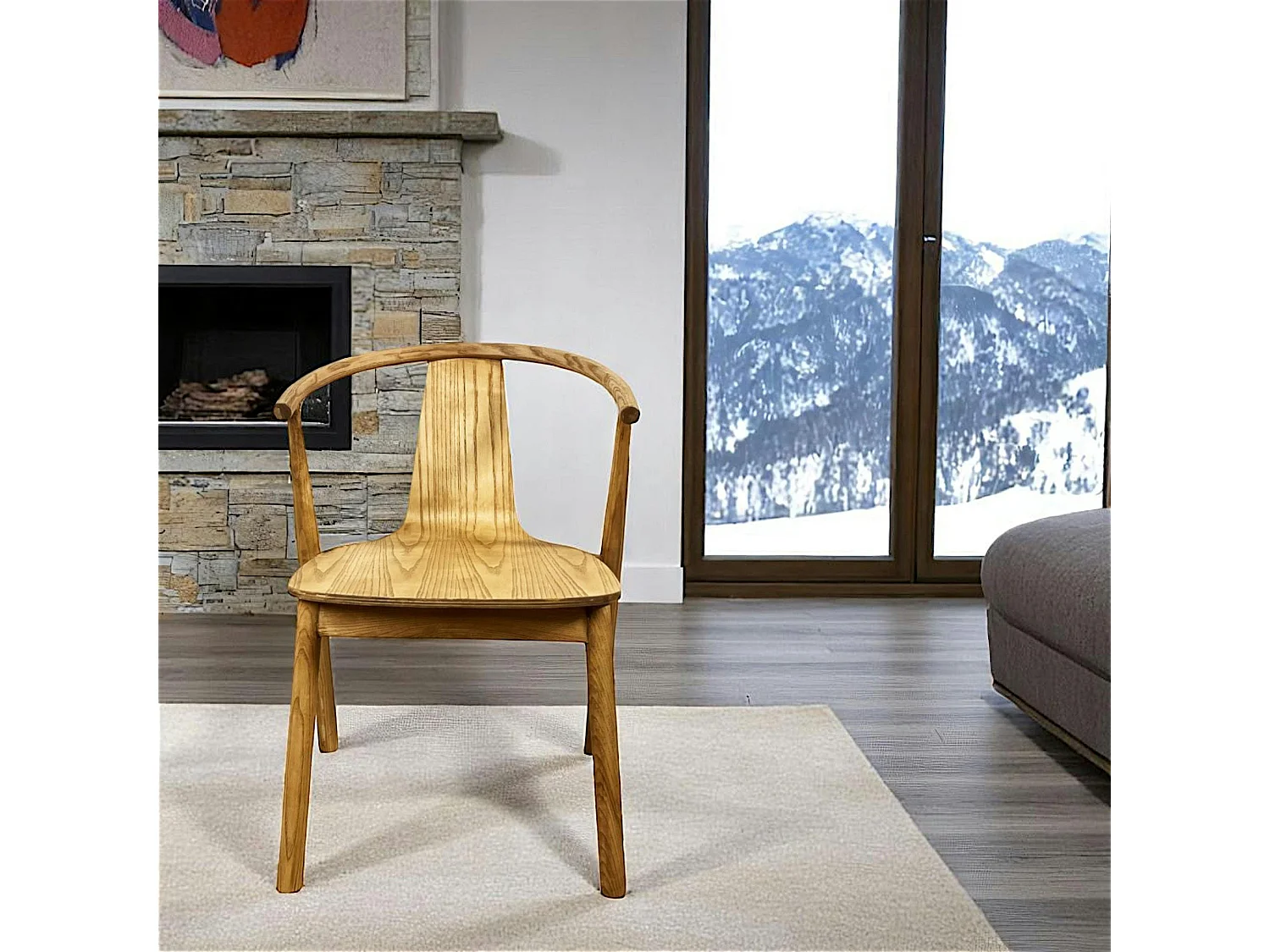 Chaise design en bois PALERME