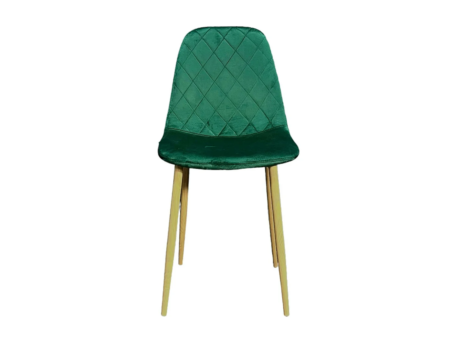 Chaise velours verte (lot de 2) HAWAI