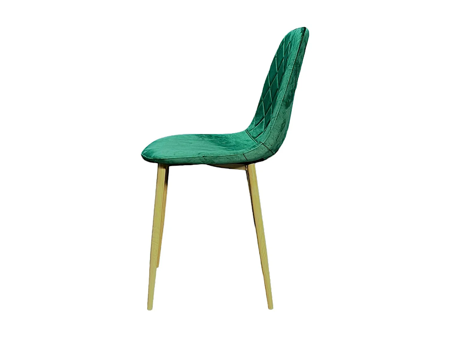 Chaise velours verte (lot de 2) HAWAI