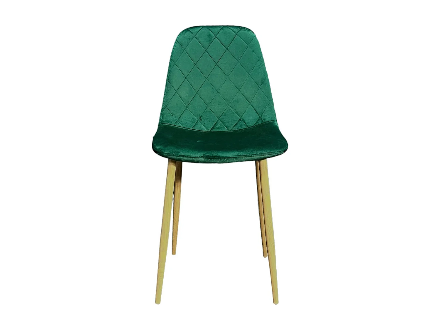 Chaise velours verte (lot de 2) HAWAI