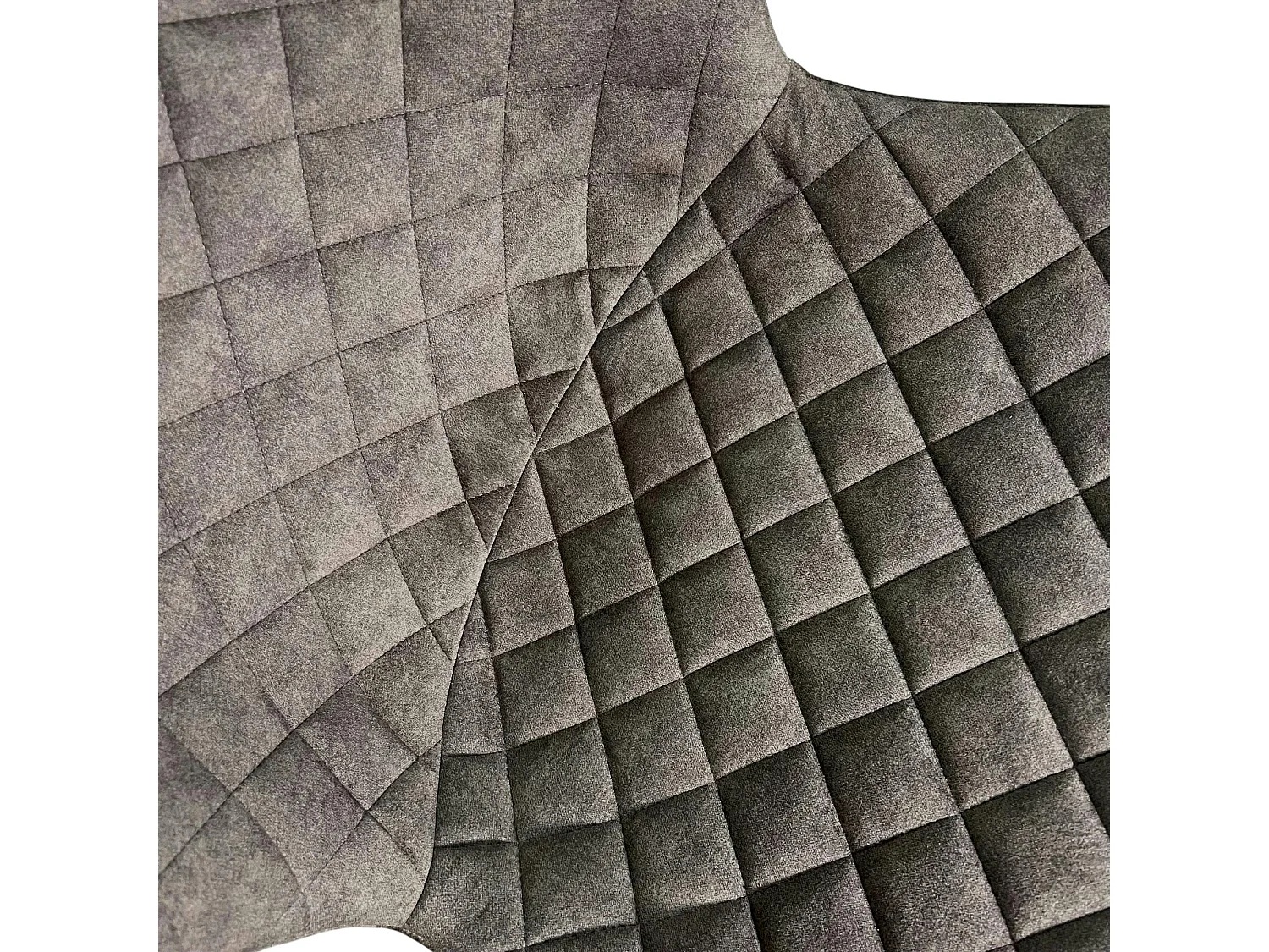 Chaise en velours piqué taupe (lot de 2) MELBOURNE