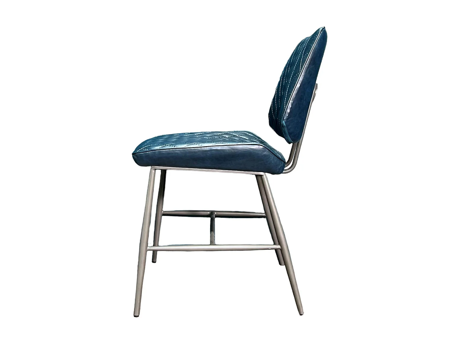 Chaise industrielle bleu foncé (lot de 2) SALERNE