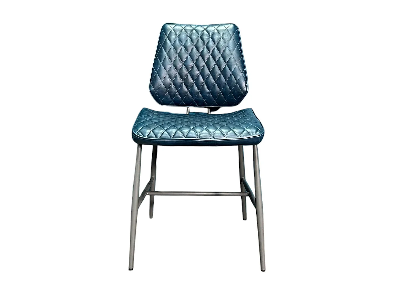 Chaise industrielle bleu foncé (lot de 2) SALERNE