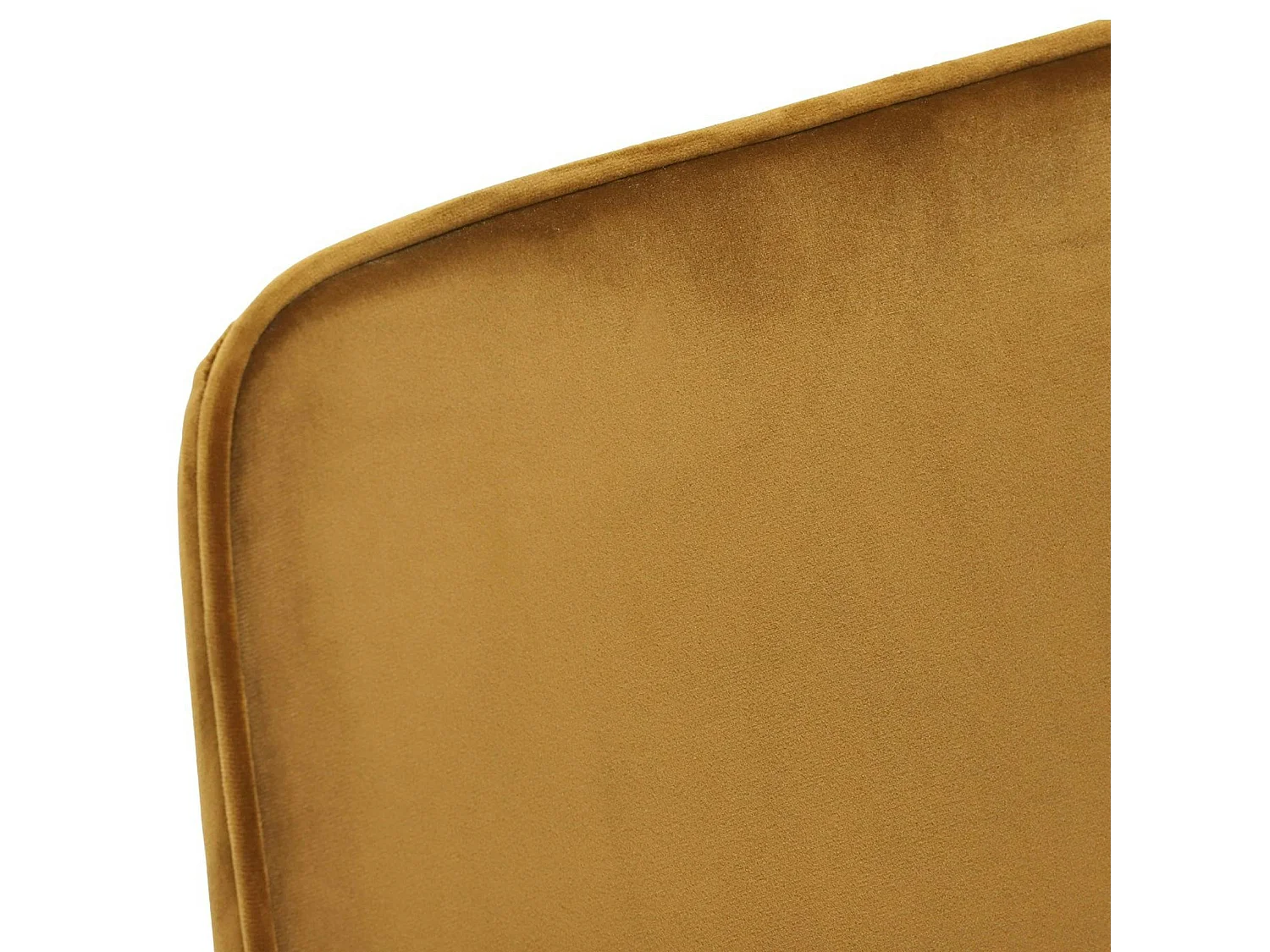 Chaise pivotante moderne en velours doré OKA (Lot de 2)