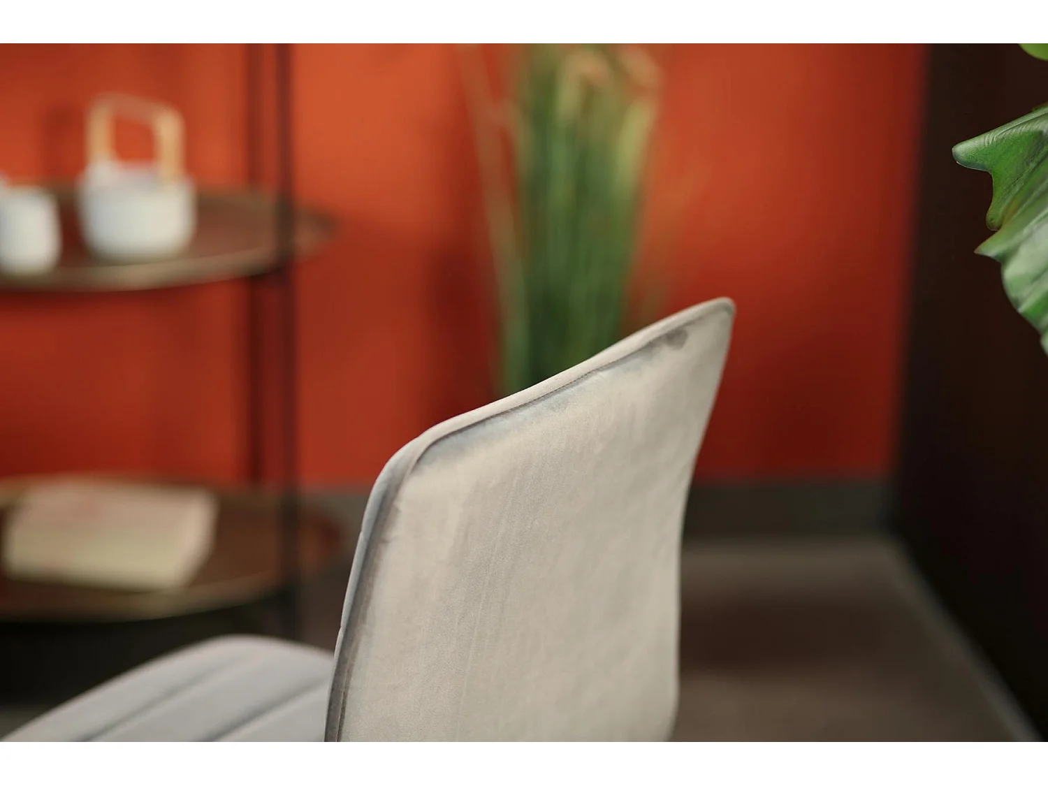 Chaise grise motif ligne (lot de 2) BURGOS