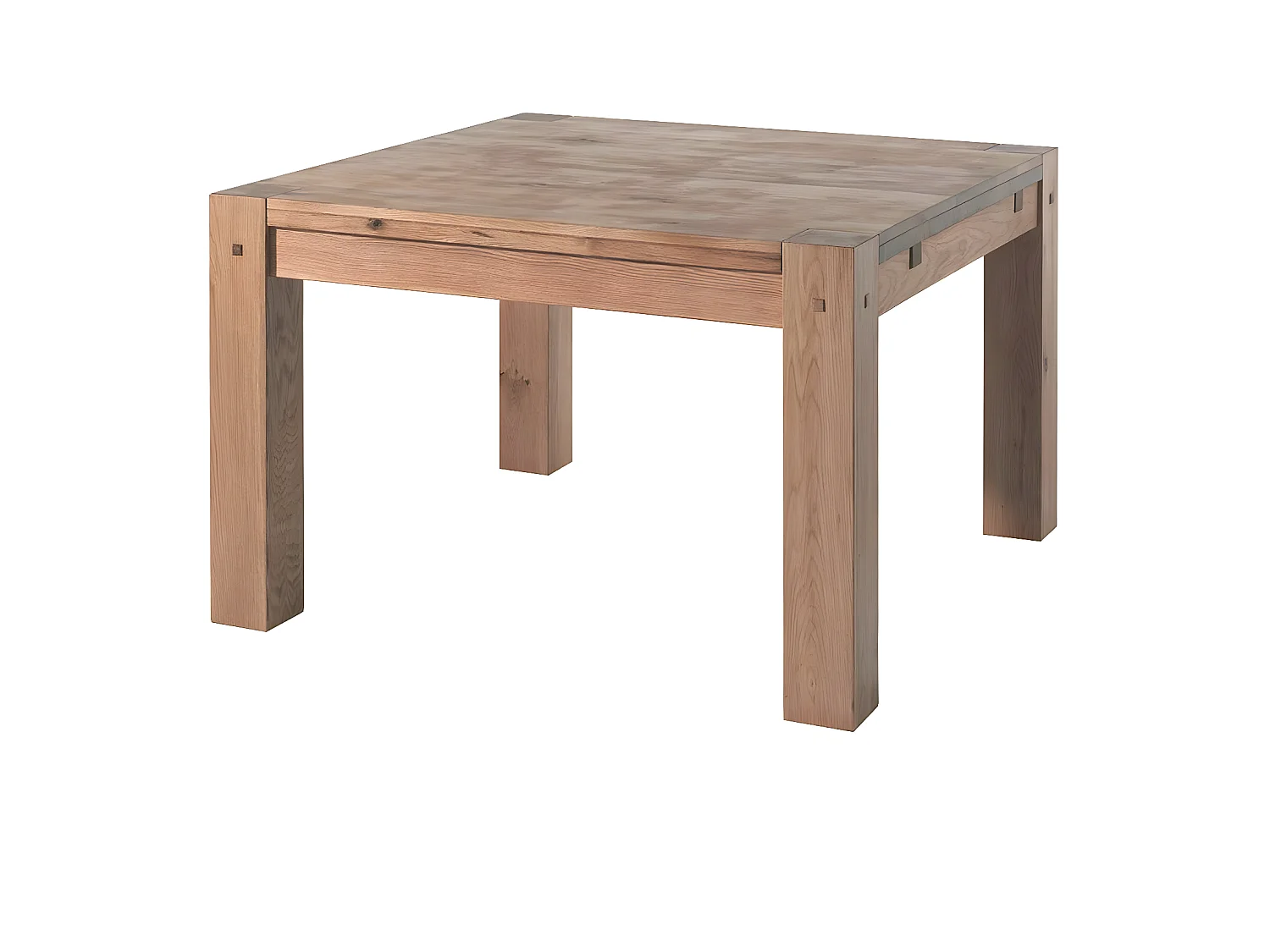 Table de repas carrée chêne massif 140 cm FJORD