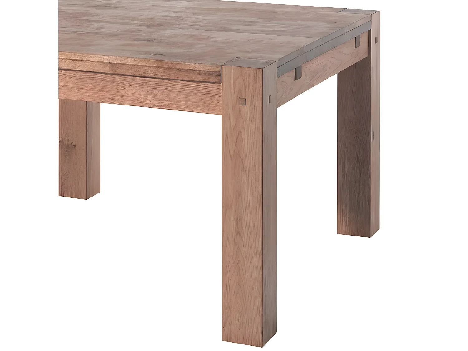 Table de repas carrée chêne massif 140 cm FJORD