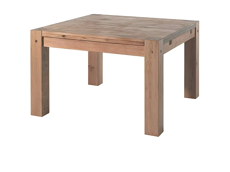 Table de repas carrée chêne massif 140 cm FJORD