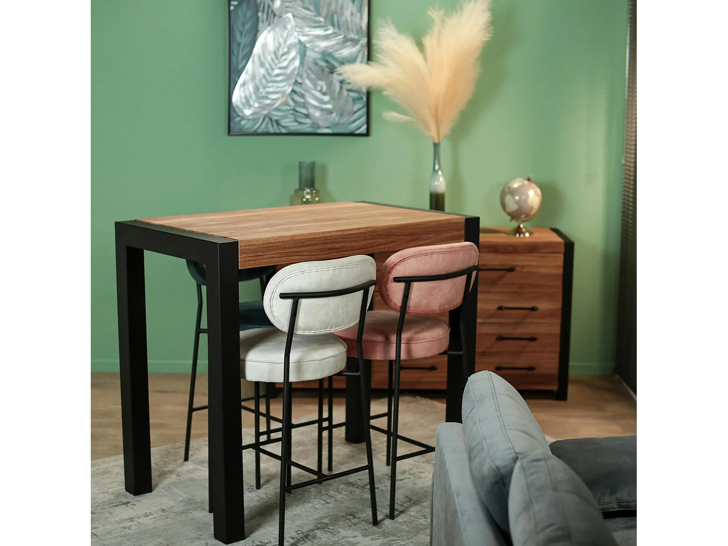 Mange-debout en chêne huilé 120 cm FERSCOTT 2