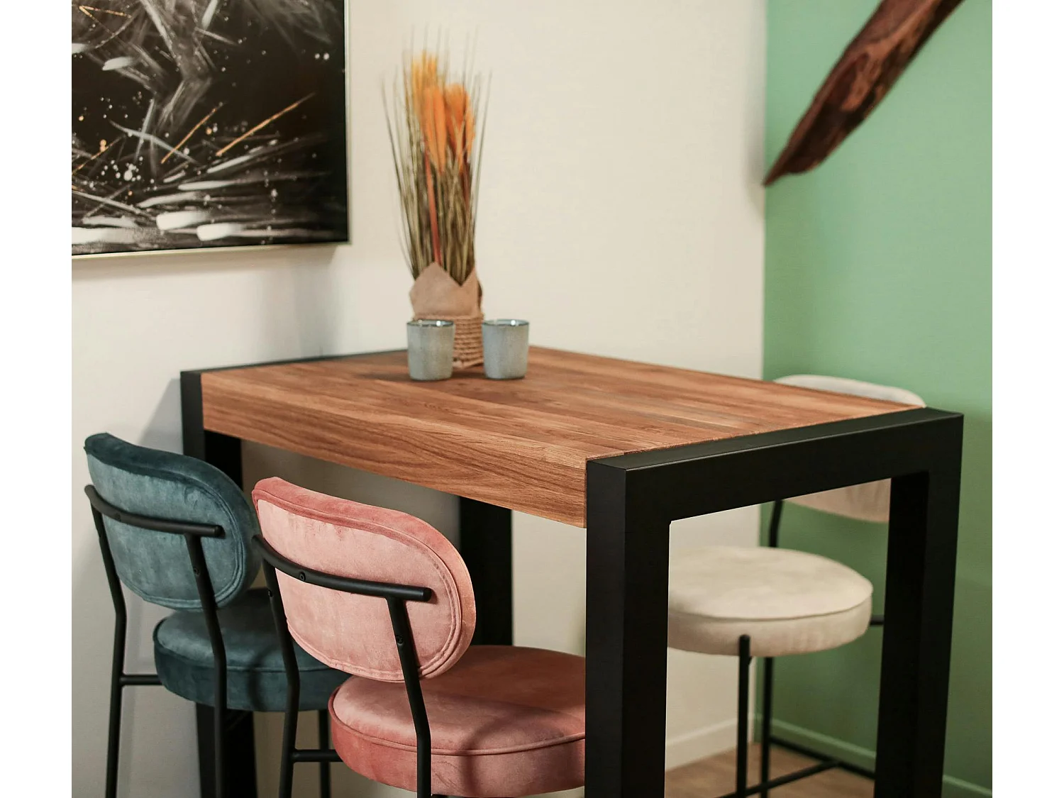 Mange-debout en chêne huilé 120 cm FERSCOTT 2