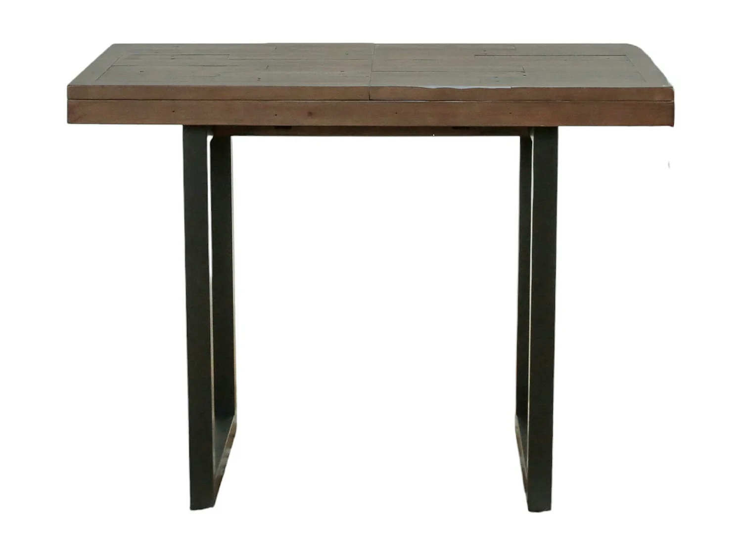 Table haute extensible bois brun recyclé 120-160 cm SAMOA
