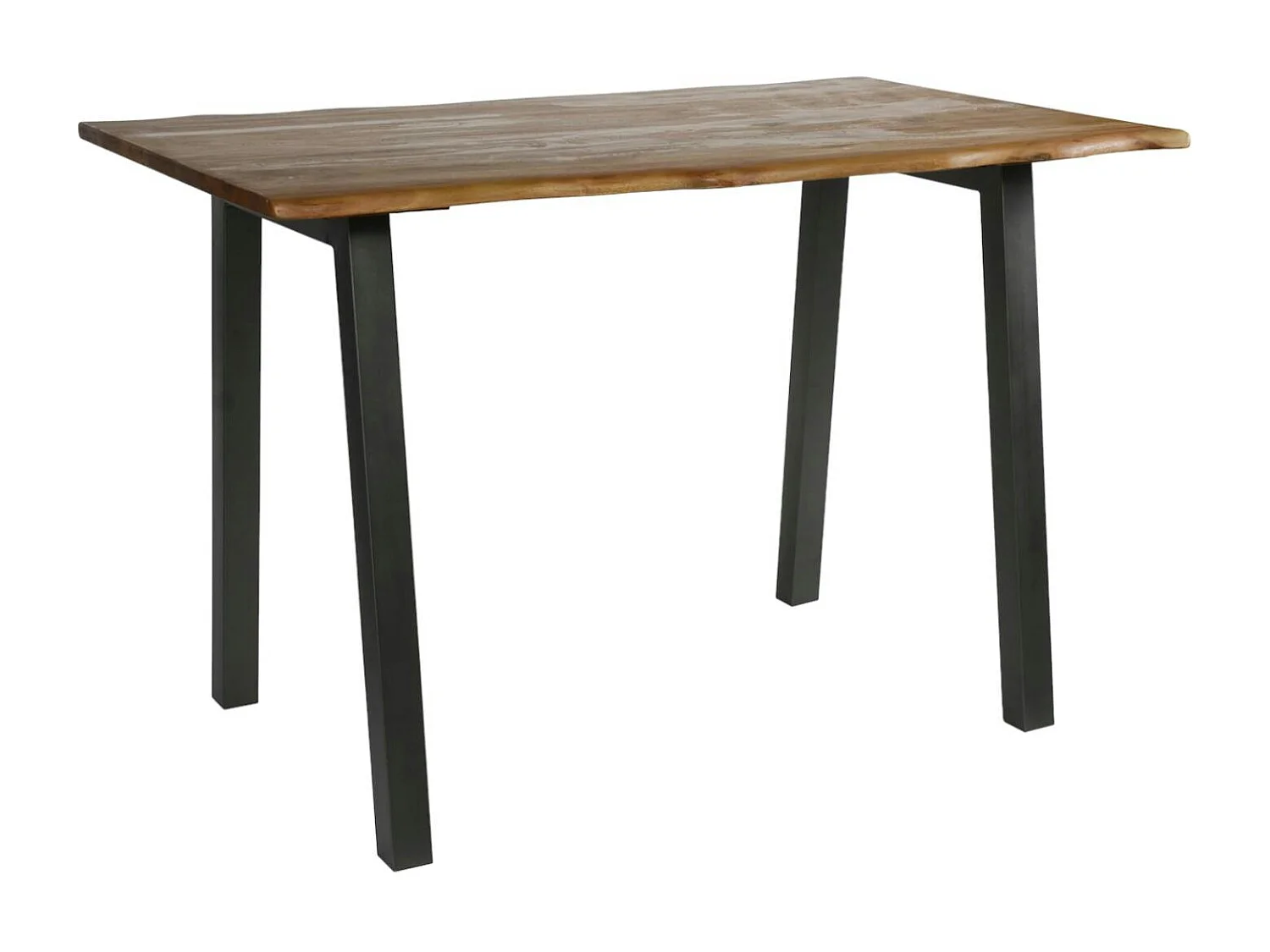 Table haute bois d'acacia métal 147 MELBOURNE